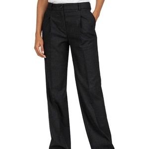 COPY - ba&sh Paline Straight Leg Wool Blend Pants Gray Size Large
